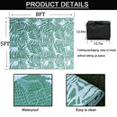 SUBEIXI Green Outdoor Rug 5x8ft Modern Area Rug - Blue - Brand New