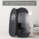 TATALIFE PORTABLE SAUNA HOME SAUNA TENT FULL BODY STEAM SAUNA TENT - BLACK - Like New