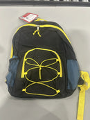 MODA WEST 17" BACKPACK - BLACK/YELLOW/BLUE - Like New