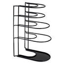 CUISINEL HEAVY DUTY POTS AND PANS ORGANIZER - EXTRA LARGE 5-TIER RACK - BLACK - Like New