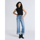 SOFIA BY SOFIA VERGARA PLUS MARGOT WIDE CROP SUPER HIGH RISE SIZE: 4 - MID WASH - Brand New