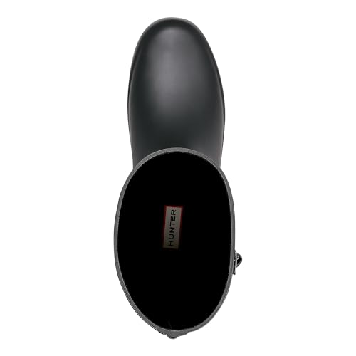 HUNTER WOMEN'S REFINED TALL RUBBER RAIN BOOT SIZE WOMEN 6 BLACK - Like New