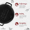 CUISINEL CAST IRON DUTCH OVEN 5-QUART DEEP POT PRESEASONED 2-in-1 - BLACK - Like New