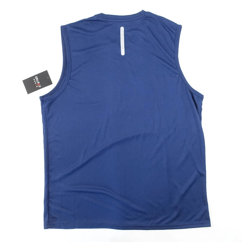GALAXY BY HARVIC FITNESS SLEEVELESS ATHLETIC TEE TSHIRT MENS - SIZE: XL - NAVY - Brand New