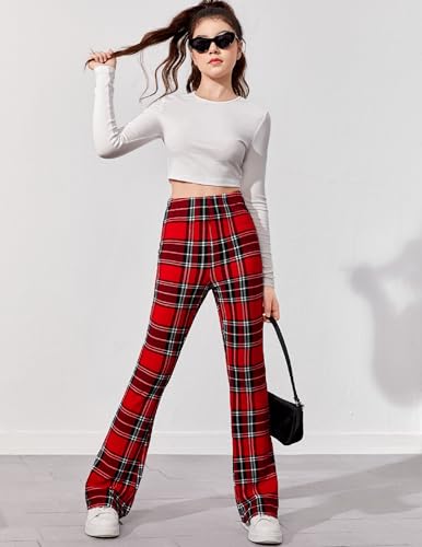 Arshiner Girls Print Flare Leggings Kids Elastic High Waisted Yoga Pants - Like New