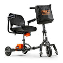SuperHandy 3 Wheel Folding Mobility Scooter GUT140-2BAT - White Frame, Orange - Like New