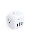 ANKER WALL OUTLET EXTENDER USB WALL CHARGER 321 OUTLET EXTENDER - WHITE - Like New