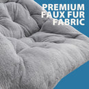 Oakham Comfy Chair for Adults, Soft Faux Fur Folding Lounge for Bedroom - Like New