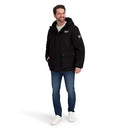 OMRB1716 REEBOK MEN'S INSULATED SOFTSHELL WINTER JACKET SIZE: MEN L - BLACK - Like New