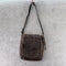 ESTALON CROSSBODY BAG PURSE TOTE LEATHER WOMENS WOVEN - BROWN - Like New