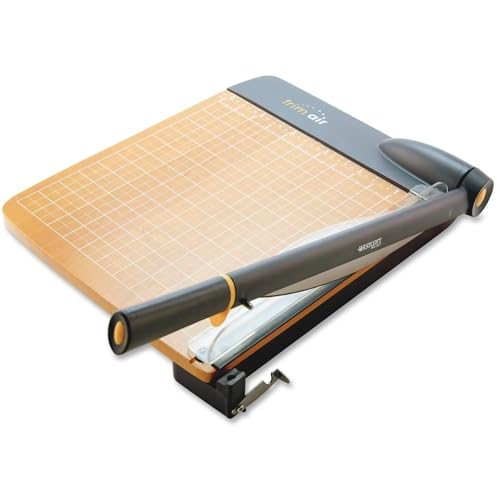 WESTCOTT TRIMAIR GUILLOTINE 18" PAPER CUTTER - GREY/YELLOW - Like New