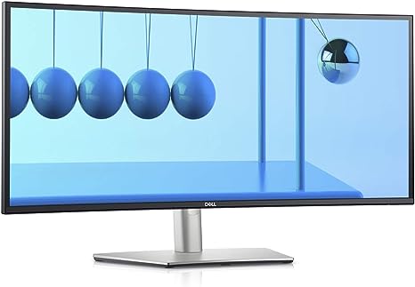 Dell UltraSharp Curved 34.14" WQHD Ultrawide 3YR WTY U3421WE - Platinum Silver - Like New