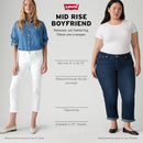 LEVI'S WOMEN'S NEW BOYFRIEND JEANS WOMEN 10 (30W X 27L) NIGHT IS YOUNG - BLACK - Brand New