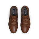 KENNETH COLE REACTION CROWN-ED KING LOW TOP SNEAKER COGNAC SIZE 9 - BROWN - Like New