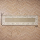 LAURA ASHLEY ALL LOOP TUFTED 26" X 72" RUNNER RUG BERBER/IVORY LORRETA TWO-TONE - Brand New