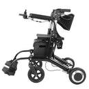 TIVARO FOLDABLE 4-IN-1 ELECTRIC WHEELCHAIR,ROLLATOR,WALKER EW6001 - BLACK - Like New