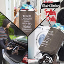 DBEST PRODUCTS STAIR CLIMBER LAUNDRY TROLLEY DOLLY - BROWN - Like New