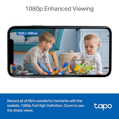 TAPO BY TP-LINK 1080P INDOOR SECURITY CAMERA FOR BABY MONITOR PET 4-PACK -BLACK - Like New