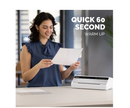 FELLOWES SATURN™ 95 THERMAL COLD LAMINATOR MACHINE 10-SHEET STARTER KIT - WHITE - Like New