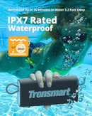 Tronsmart Trip Portable Bluetooth Speaker Wireless IPX7 Waterproof 10W - Blue - Like New
