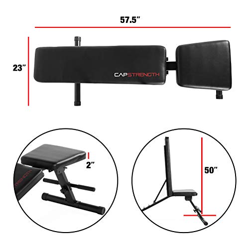 CAP BARBELL MULTI-PURPOSE ADJUSTABLE UTILITY WEIGHT BENCH FM-CS904BK BLACK - Like New