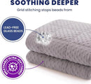Huloo SLEEP WEIGHTED BLANKET QUEEN 15LBS (60"×80") Soft Minky - Gray - Like New