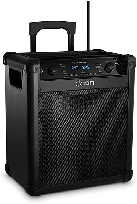 Ion Audio Block Rocker Wireless Rechargeable Speaker System IPA76C - BLACK Like New