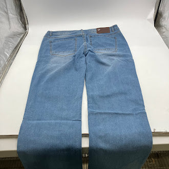 7GROOVE MEN'S JEANS STRAIGHT DENIM - SIZE: MEN 34/30 - LT. BLUE - Brand New