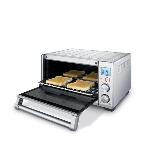 BREVILLE THE COMPACT SMART OVEN COUNTERTOP TOASTER OVEN BOV650XL - STEEL - Like New