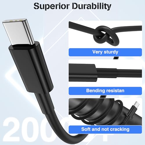 SUSNWERE 45W SUPER FAST CHARGER WITH 6FT USB C CABLE - BLACK - Like New