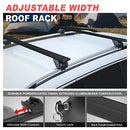 J2 ENGINEERING J2-RR-135-BK PAIR OF 55" ALUMINUM ROOF RACK CROSS BARS - BLACK - Like New