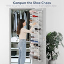 Whitmor 36 Pair Over The Door Shoe Organizer 12 Tier Hanging Shoe Organizer - Brand New