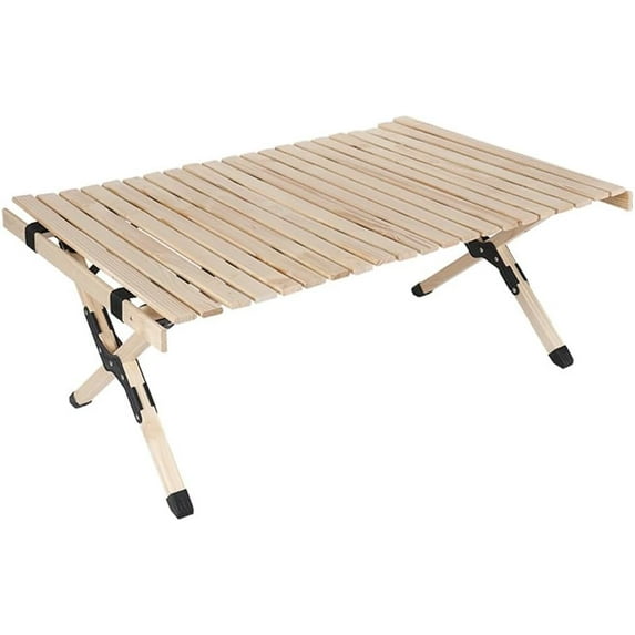 GENERIC 3 FT FOLDABLE SOLID WOOD PICNIC TABLE: PORTABLE, OUTDOOR, BEACH - WOOD - Like New