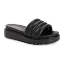 1200167 MUK LUKS WOMEN'S SUN CATCHER SANDALS - SIZE: WOMEN 9 - BLACK - Like New
