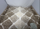 KONA COLLECTION HEAVYWEIGHT PLUSH MICROFIBER BATH RUG 24 IN X 36 IN - BEIGE - Like New