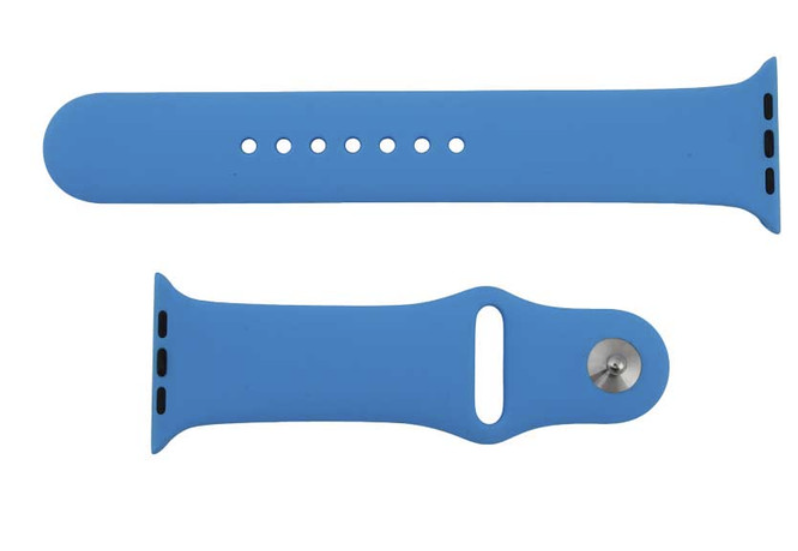 FanTEK Silicone Watch Band for Apple Watch, 42mm, Blue Like New