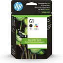HP 61 2-pack Black/Tri-color Original Ink Cartridges CR259FN - Like New