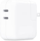 APPLE 35W DUAL USB-C PORT POWER ADAPTER, TYPE C WALL CHARGER - WHITE - Like New