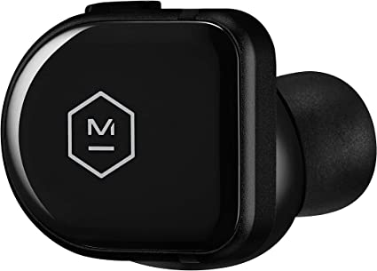 Master & Dynamic MW08BK True Wireless Earphones Black Ceramic/Matte Black Case Like New