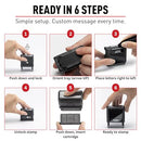TRODAT PRINTY 4912 SELF INKING DIY STAMP KIT BLACK 3/4” X 1-7/8” - BLACK - Brand New