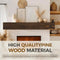 YLYHSST 60" Rustic Wood Mantel Bracket - Brown - HOLLOW - Like New