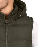 GALAXY MEN'S HEAVYWEIGHT HOODED PUFFER VEST - SIZE: MEN XL - OLIVER - Like New