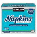 Kirkland Signature Napkin, 1-Ply, 280 Count (Pack of 4) - White - Brand New