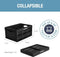 CLEVERMADE LEVERMADE COLLAPSIBLE STORAGE BIN 3PK 32L 8 GAL STACKABLE - OBSIDIAN - Like New