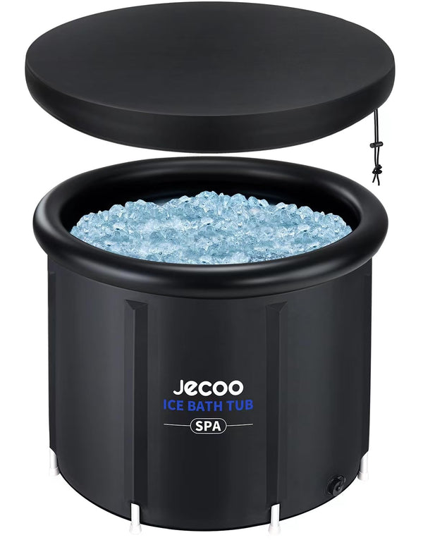 JECOO COLD PLUNGE TUB XL 116 GALLONS ICE BATH TUB MULTIPLE - BLACK - Like New