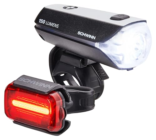 SCHWINN 150 LUMEN LIGHT SET BIKE ACCESSORY MOUNT SW80700 - BLACK - Brand New