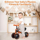 AYEKU BABY BALANCE BIKE FOR 1 YEAR OLD BOY - ORANGE Like New