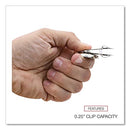 UNIVERSAL BULLDOG MAGNETIC CLIPS, MEDIUM, NICKEL, 12/PACK UNV31261 - NICKEL - Brand New
