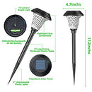 JKOEIER SOLAR OUTDOOR LIGHTS IP65 WATERPROOF SOLAR PATHWAY LIGHTS LG66 - BLACK - Like New