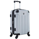 TRAVELERS CLUB CHICAGO HARDSIDE EXPANDABLE SPINNER LUGGAGE 22" - SILVER - Like New